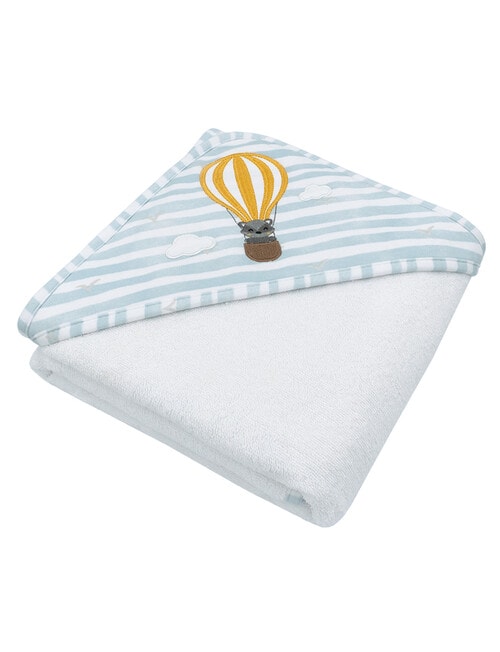 Little Textiles Hooded Towel, Up Up & Away product photo View 02 L