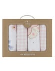 Little Textiles Wash Cloths, 4-Pack, Butterfly Garden & Gingham product photo View 02 S