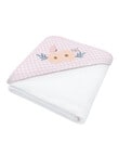 Little Textiles Hooded Towel, Butterfly Garden product photo View 02 S