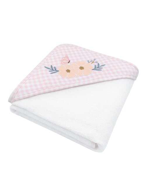 Little Textiles Hooded Towel, Butterfly Garden product photo View 02 L