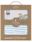 Little Textiles Bassinet Fitted Jersey Sheet, 2-Pack, Up Up & Away product photo View 03 S