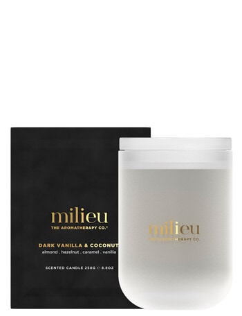 The Aromatherapy Co. Milieu Candle Dark Vanilla and Coconut, 250g product photo