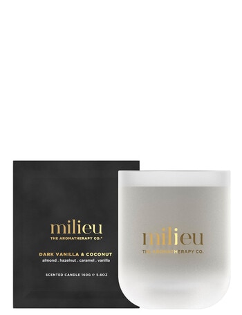 The Aromatherapy Co. Milieu Candle Dark Vanilla and Coconut, 160g product photo