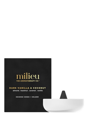 The Aromatherapy Co. Milieu Cone Incense Dark Vanilla and Coconut product photo