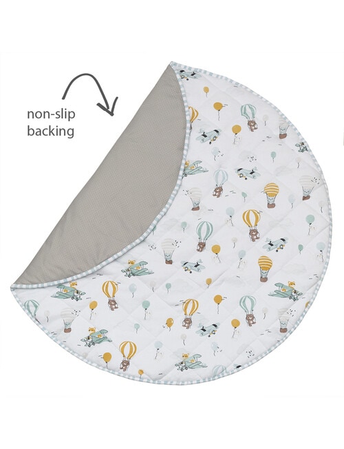 Little Textiles Round Play Mat, Up Up & Away product photo View 03 L