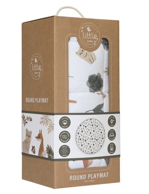 Little Textiles Round Play Mat, Forest Retreat product photo View 04 L