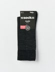 NZ Sock Co. Merino Comfort Top Sock, Grey product photo View 03 S