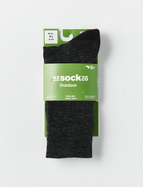 Outdoor Collection NZ Sock Co Merino Technical Hiker Sock, Grey product photo View 03 L