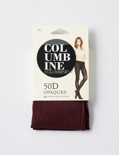 Columbine Soft Opaque Tight, 50D, Dark Grape product photo View 02 L