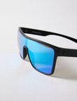 Gasoline Oversize Sunglasses, Black product photo View 02 S