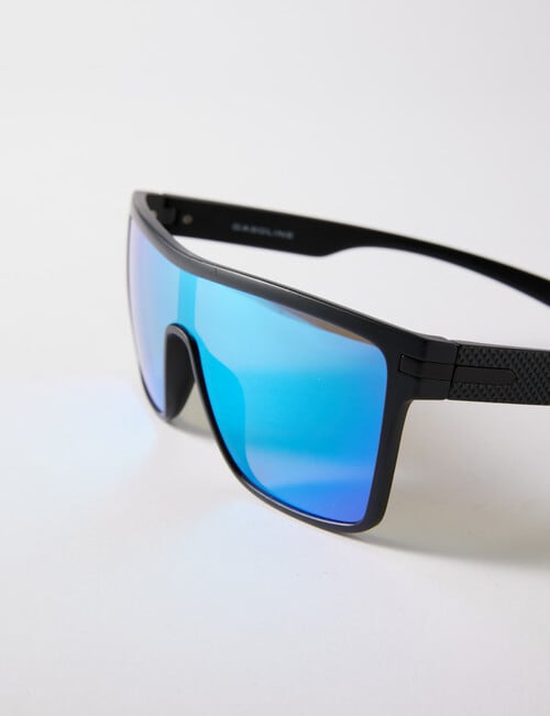 Gasoline Oversize Sunglasses, Black product photo View 02 L