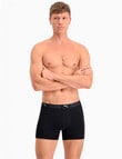 Puma Sport Cotton Trans Dry Trunk, 2-Pack, Black product photo View 02 S