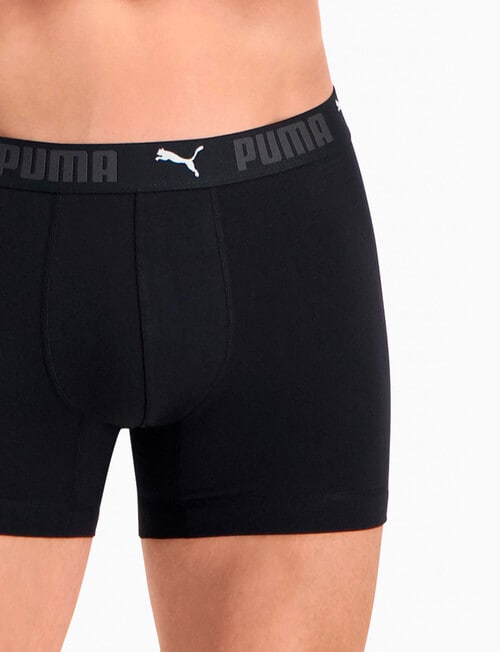 Puma Sport Cotton Trans Dry Trunk, 2-Pack, Black product photo View 05 L