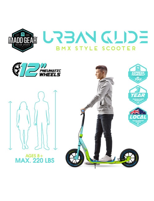 MADD Carve Urban Glide 300 2022 Teal & Lime product photo View 02 L