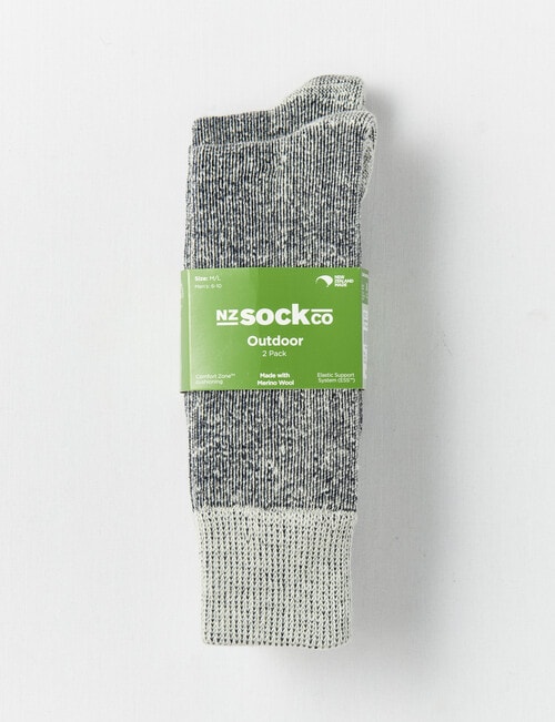 Outdoor Collection NZ Sock Co Wool Blend Superfleece Sock, 2-Pack, Navy product photo View 03 L