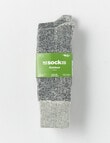 Outdoor Collection Wool Blend Superfleece Sock, 2-Pack, Navy product photo View 03 S