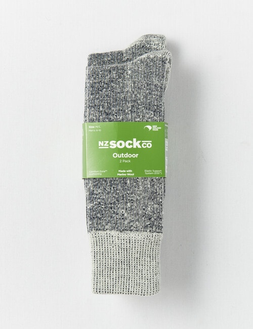 Outdoor Collection Wool Blend Superfleece Sock, 2-Pack, Navy product photo View 03 L