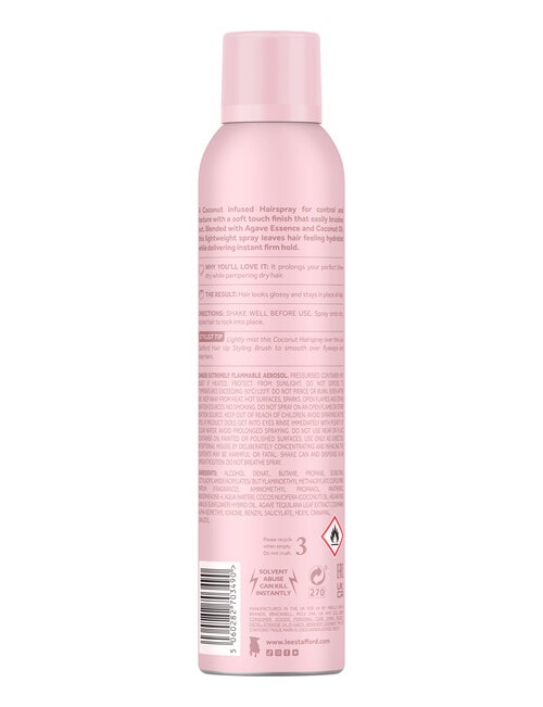 Lee Stafford Coco Loco with Agave Firm Hold Hair Spray, 250ml product photo View 02 L