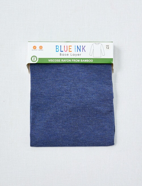 Blue Ink Boys Bamboo Long-Sleeve Top, Denim Marle, 8-14 product photo View 02 L