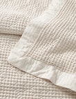 Kate Reed Sienna Waffle Blanket, Natural product photo View 02 S