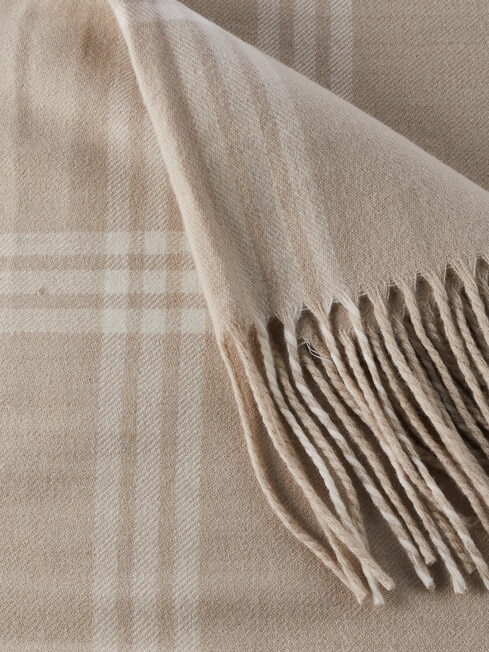 Kate Reed Check Throw, Natural product photo View 02 L