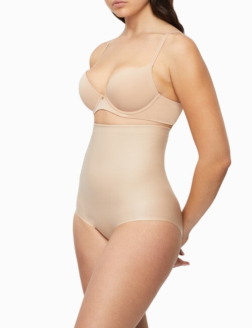 Nancy Ganz X-Factor High Waist Brief, Warm Taupe product photo View 02 L