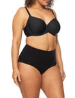 Nancy Ganz Bamboo Essentials Waisted Brief, Black product photo View 02 S