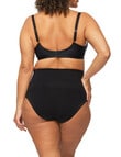 Nancy Ganz Bamboo Essentials Waisted Brief, Black product photo View 03 S