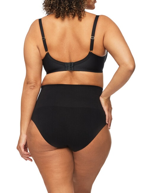 Nancy Ganz Bamboo Essentials Waisted Brief, Black product photo View 03 L