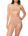 Nancy Ganz Bamboo Essentials Waisted Brief, Mahogany product photo View 02 S
