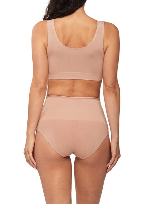 Nancy Ganz Bamboo Essentials Waisted Brief, Mahogany product photo View 04 L