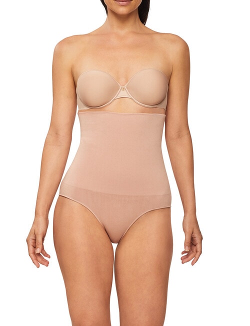 Nancy Ganz Bamboo Essentials High Waisted Brief, Mahogany product photo View 02 L
