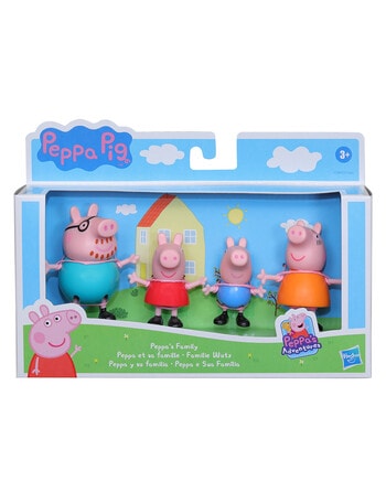 Peppa Pig Peppa's Adventures Family Figure, 4-Pack, Assorted product photo