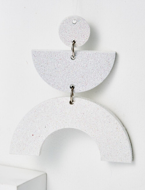 Home Of Christmas Glitter Shapes Stack, White product photo View 02 L