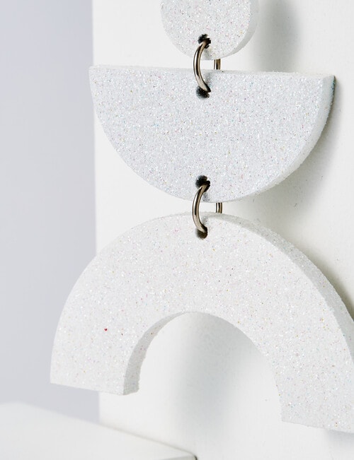 Home Of Christmas Glitter Shapes Stack, White product photo View 03 L
