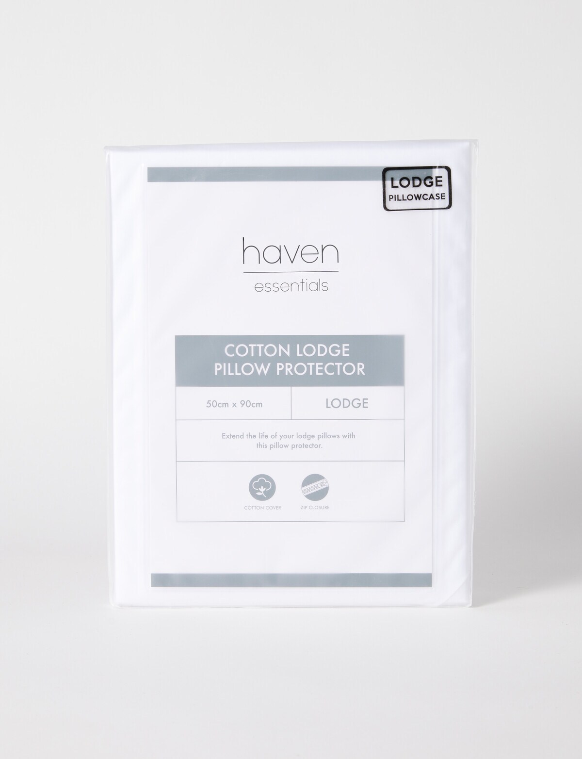 Haven Essentials Cotton Lodge Pillow Protector, Lodge Underlays