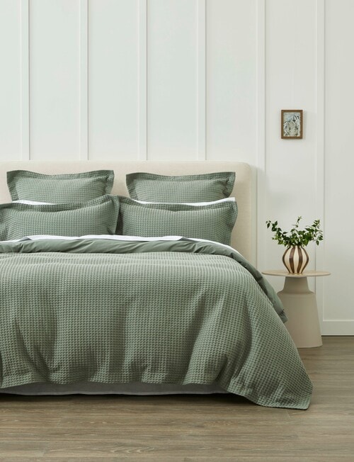 Kate Reed Lara Waffle Duvet Cover Set product photo View 02 L