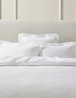 Kate Reed Lara Waffle Duvet Cover Set, White product photo View 03 S