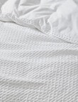 Kate Reed Lara Waffle Duvet Cover Set, White product photo View 04 S