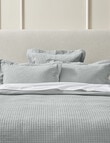 Kate Reed Lara Waffle Duvet Cover Set, Blue product photo View 03 S