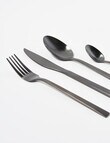 Amy Piper Noir Cutlery, 16-Piece, Black product photo View 03 S