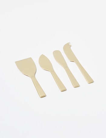 Amy Piper Manor Cheese Knife, Set-of-4, Champagne product photo