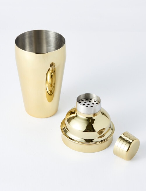 SouthWest Bar Cocktail Shaker, 500 ml, Gold product photo View 02 L