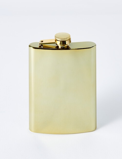 SouthWest Bar Hip Flask, 220ml, Gold product photo View 04 L