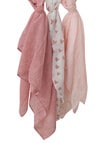 Bubba Blue Nordic Muslin Wrap, 3-Pack, Pink product photo View 02 S