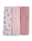 Bubba Blue Nordic Muslin Wrap, 3-Pack, Pink product photo View 03 S
