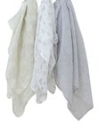 Bubba Blue Nordic Muslin Wrap, 3-Pack, Grey product photo View 02 S