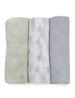Bubba Blue Nordic Muslin Wrap, 3-Pack, Grey product photo View 03 S