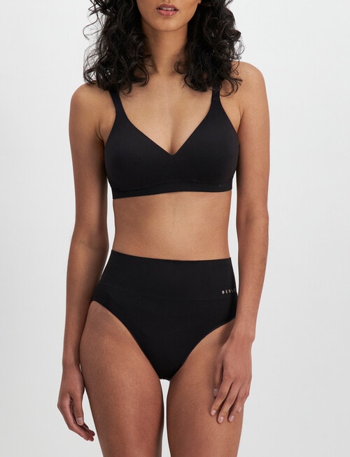 Berlei Understate Seamfree Full Brief, Black product photo View 04 L