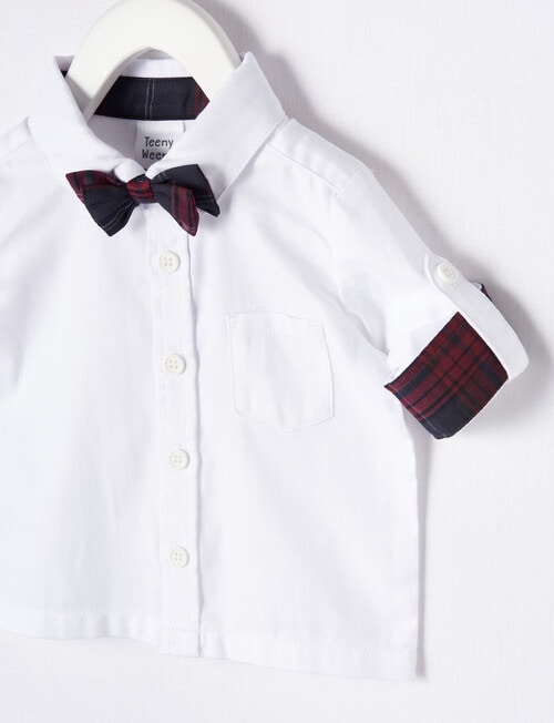 Teeny Weeny All Dressed Up Dress Shirt, White product photo View 03 L